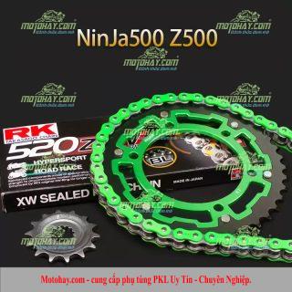 Bộ nhông sên (RK) dĩa độ Z500 Ninja500