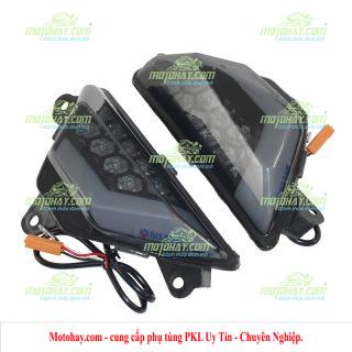 Xi nhan trước độ Ninja500 mầu đen khói