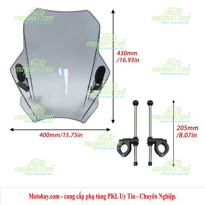 Kính chắn gió độ Eliminator 500 (mẫu 1)